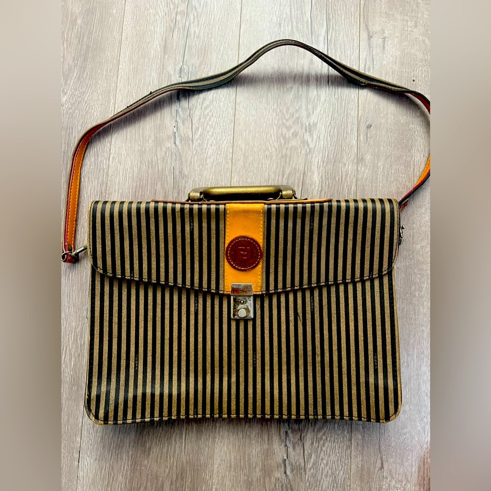 Authentic Vintage Fendi Briefcase/ Handbag!!